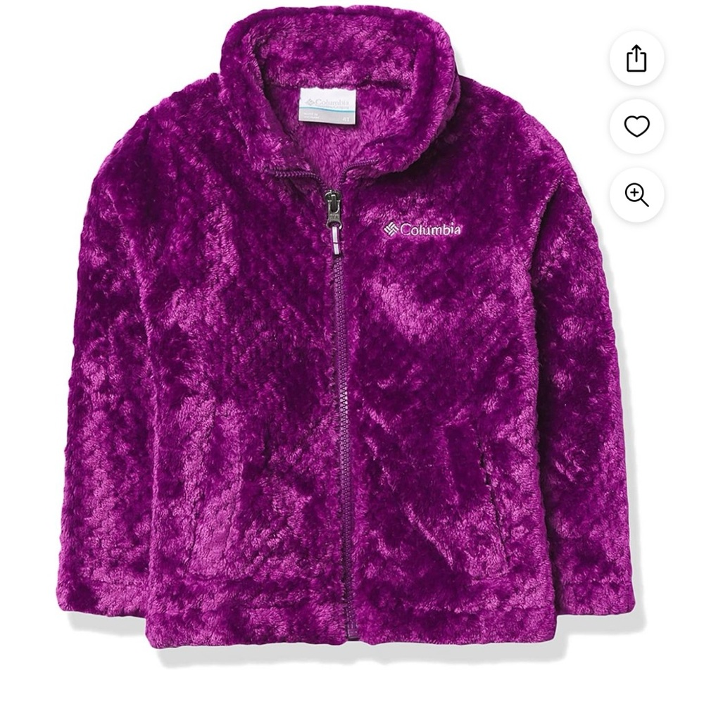 Columbia(Toddler)fireside sherpa jacket in plum